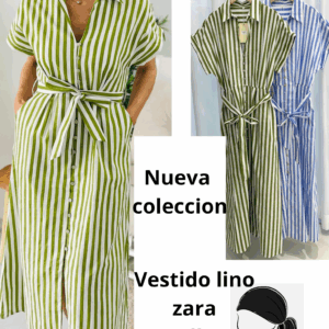 Vestido Lino Raya